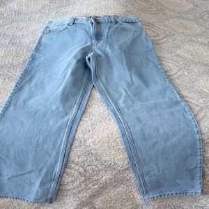 Casual Men's Relaxed Jeans in Sky Blue